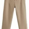 Pants for Women High Waist Trousers Office Formal Ladies Workwear Solid Skinny Pantsuit Casual Khaki Fashion Slim (Color : Beige, Size : Medium)