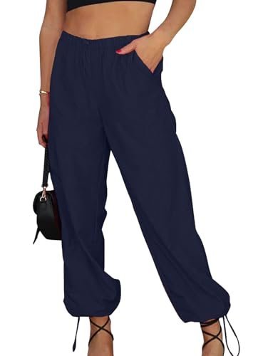 Women Mesh Stitching Jogger Pants Relax Fit Fashion Hiphop Dance Trouser