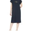 Round Neck, 100% Cotton, 9.4 oz, Script Logo, Reverse Weave Dress, Women's, Casual