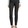 Women's Straight Pants Stretch Slim Skinny Solid Trousers Casual Business Office