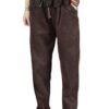 Women's Casual Corduroy Pants Comfy Pull on Elastic Waist Trousers Drawstring Cotton Pants