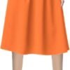 Women's Flared A line Pocket Skirt High Waist Pleated Midi Skirt
