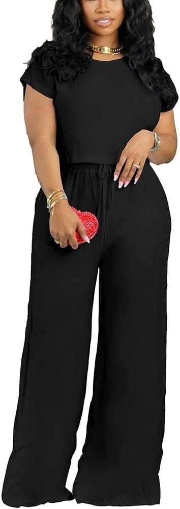 2 Piece Outfits for Women Casual Sweat Set Comfy Short Sleeve Matching Clothing tracksuit