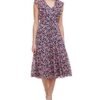 Women'sFloral Chiffon High Low Dress