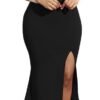 Women's Off Shoulder High Split Long Formal Party Dress Evening Gown