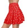 Stretchy Flared Ruffle Layered Mini Skater Skirts for Women
