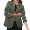 Womens Casual Business Fashion Blazer Work Professional Buttons Suit Jacket with Pockets