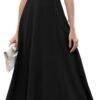 Womens Wedding Guest Dresses Long Sweetheart Neckline Sleeveless Cocktail Dress