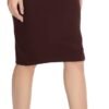 Women's Elastic Waist Stretch Bodycon Midi Pencil Skirt