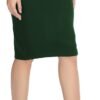 Women's Elastic Waist Stretch Bodycon Midi Pencil Skirt
