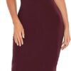 Women's Round Neck Short Sleeve Bodycon Pencil Dress