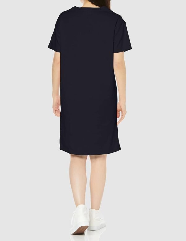 Short Sleeve Round Neck Cotton USA Script Logo Dress Women's Basic