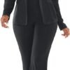 Fashion Womens Two Piece Blazer Outfits Long Sleeve Slim Fit Jacket with Long Pants Suit Set for Work