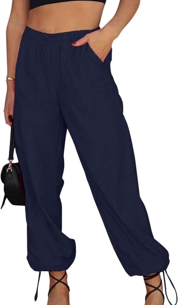 Women Mesh Stitching Jogger Pants Relax Fit Fashion Hiphop Dance Trouser