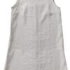 Women's Linen Sleeveless Shift Dress with Pockets Crew Neck Casual Tank Dress