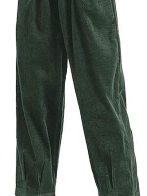 Women's Corduroy Baggy Pants Elastic Waist Loose Harem Pant Cotton Wide Leg Trousers with Pockets