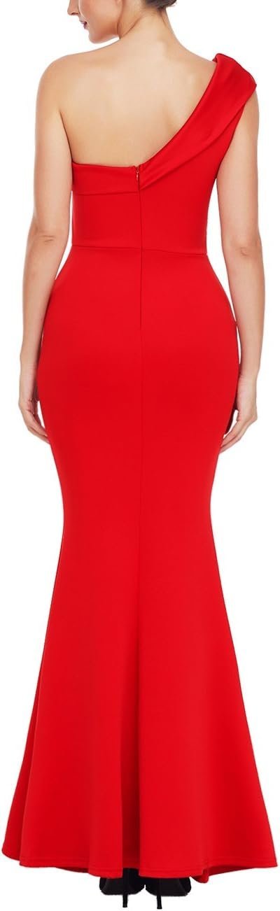 Women's Sexy Off The Shoulder Oversized Bow Applique Evening Gown Party Maxi Dress