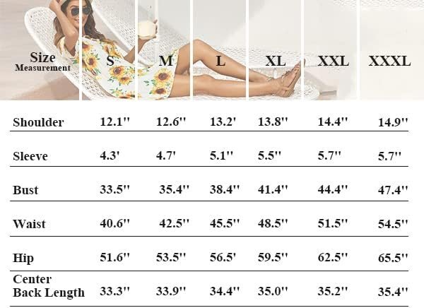 Women Summer Cold Shoulder Criss Cross Neckline Short Sleeve Casual Tunic Top Dress (S-3XL)