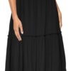 61-SXd5DwsL._AC_SL1500.jpg Womens High Waist A Line Ruffle Swing Long Maxi Skirt with Pockets
