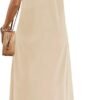 Women's Summer Sleeveless Sundress Casual Loose Long Maxi Dresses Beach Cover Up Dress