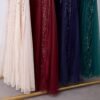 Women Sequin Dress Tulle Party Dress for Women Sexy V-Neck Dress Formal Long Dresses Evening Prom Gowns
