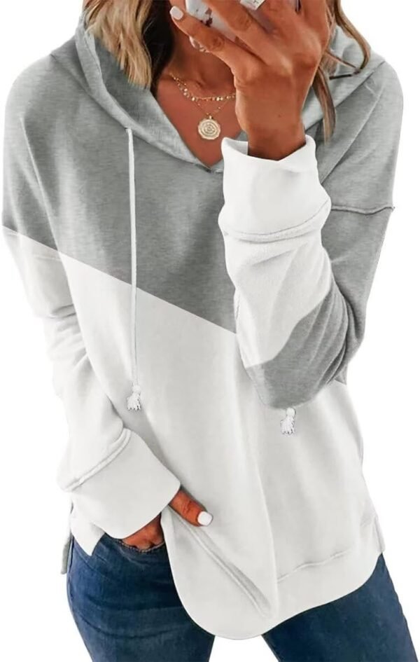 Women Casual Hoodie Long Sleeves Fashion Pullover Sweatshirts Loose Fit Tunic Winter Tops Comy Shirts