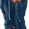 Women Casual Hoodie Long Sleeves Fashion Pullover Sweatshirts Loose Fit Tunic Winter Tops Comy Shirts