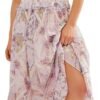 Women’s Floral Smocked Maxi Dress Boho Puff Sleeve Sweetheart A-Line Flowy Long Dresses Y2K Swing Beach Sundress