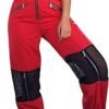 Women Mesh Stitching Jogger Pants Relax Fit Fashion Hiphop Dance Trouser