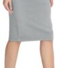 Women's Elastic Waist Stretch Bodycon Midi Pencil Skirt