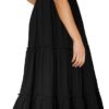 6182n7F4apL._AC_SL1500.jpg Womens High Waist A Line Ruffle Swing Long Maxi Skirt with Pockets