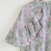 2024 Women's Summer Plus Size Floral Printed Shirt Tops Fashion Mock Neck Ruffle Short Sleeve Casual Blouse Tops