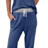 Lounge Sets For Women Two Piece Outfits Loungewear Short Sleeve Crewneck Jogger Pajama Set and Sweatpants Tracksuit