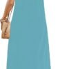 Women's Summer Sleeveless Sundress Casual Loose Long Maxi Dresses Beach Cover Up Dress