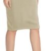 Women's Elastic Waist Stretch Bodycon Midi Pencil Skirt