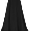 Women Plus Size Maxi Skirt Vintage High Waist Long Skirt with Pockets