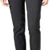 Women's Straight Pants Stretch Slim Skinny Solid Trousers Casual Business Office