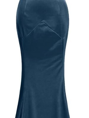 Women's 30s Brief Elegant Mermaid Sleeveless Gowns Formal Evening Dress