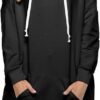 Womens Oversized Hoodie Extra Long Hooded Tunic Sweatshirt with Pockets