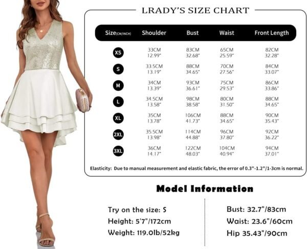 Women's Sequin Glitter V Neck Skater Mini Club Cocktail Party Swing Dress