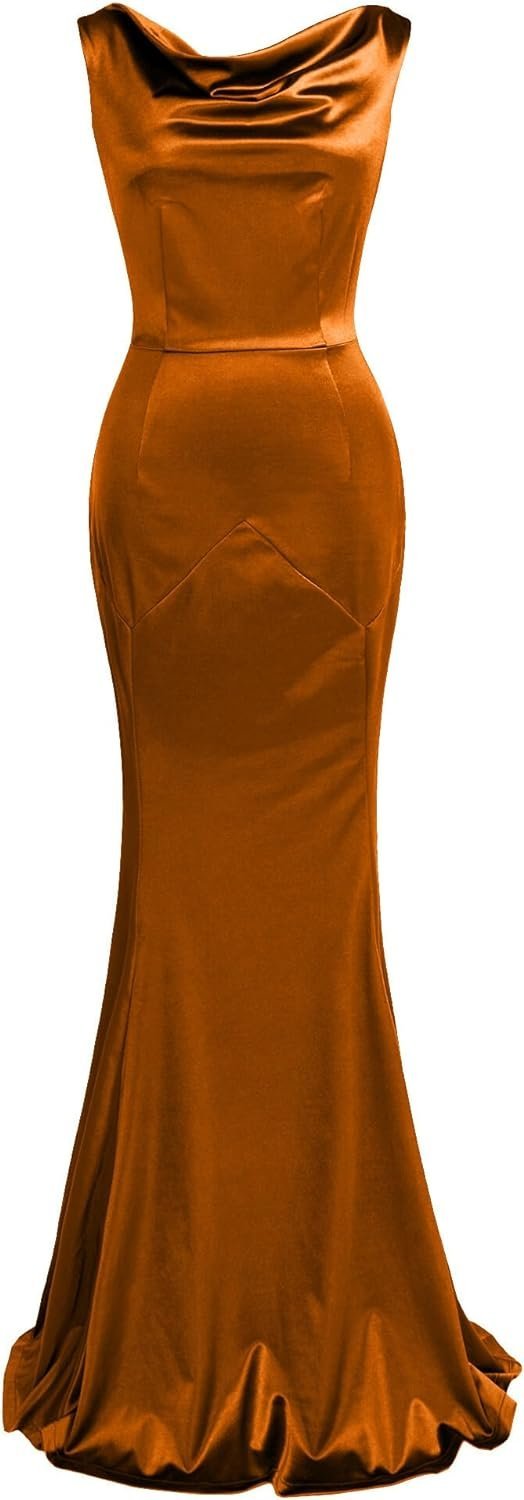 Women's 30s Brief Elegant Mermaid Sleeveless Gowns Formal Evening Dress