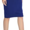 Women's Elastic Waist Stretch Bodycon Midi Pencil Skirt