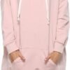 Womens Oversized Hoodie Extra Long Hooded Tunic Sweatshirt with Pockets