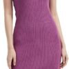 Women's Sleeveless Sweater Dress Knit Slim V Neck Bodycon Midi Stretchable Elasticity Slim Fits