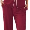 Women Pajamas Set Button Down Sleepwear Short Sleeve Nightwear with Long Pants Soft Pjs Set with Pockets S-XXL