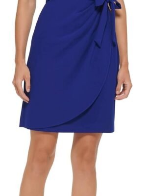 Women's Crepe Desk to Dinner Cowl Neck Dress