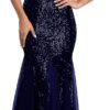 Women Sequin Dress Tulle Party Dress for Women Sexy V-Neck Dress Formal Long Dresses Evening Prom Gowns