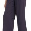 Women's Drape Linen Pants Summer Wide Leg Trousers Compact Fabric with Pockets