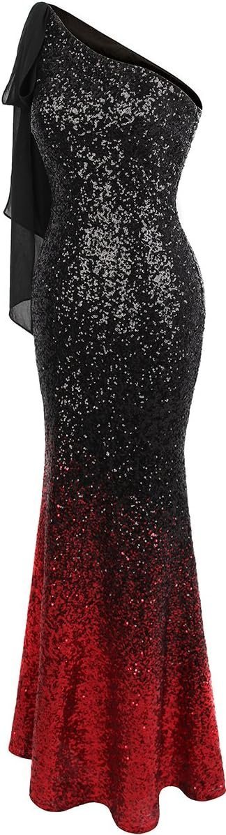61iUzoQfB_L._AC_SL1200.jpg Women's Asymmetric Ribbon Gradient Sequin Mermaid Long Prom Dress
