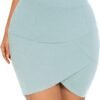 Women High Waisted Above The Knee Stretch Bodycon Slim Mini Pencil Skirt